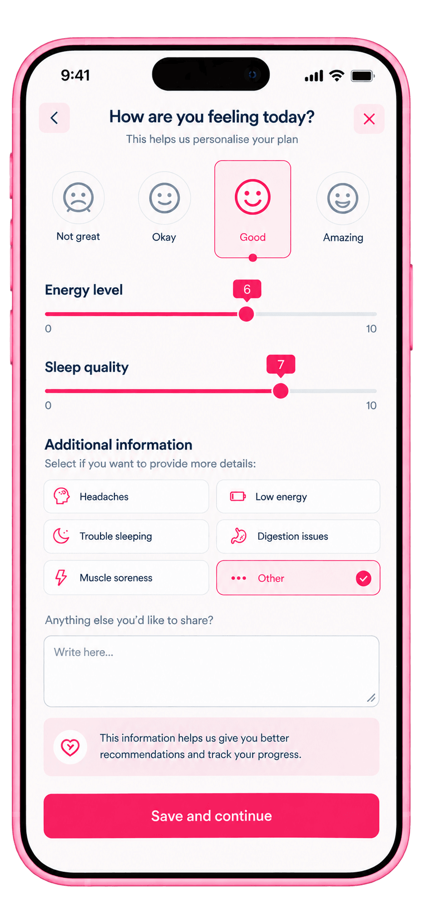Kjut app - kasdienis savijautos įvertinimas